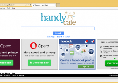 Rimuovere Search.handycafe.com da Chrome, Firefox e Internet Explorer