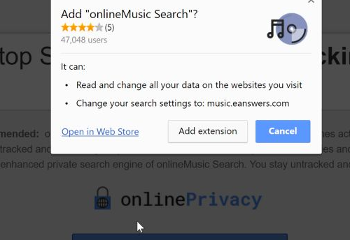 Odstránenie OnlineMusic Search Redirect