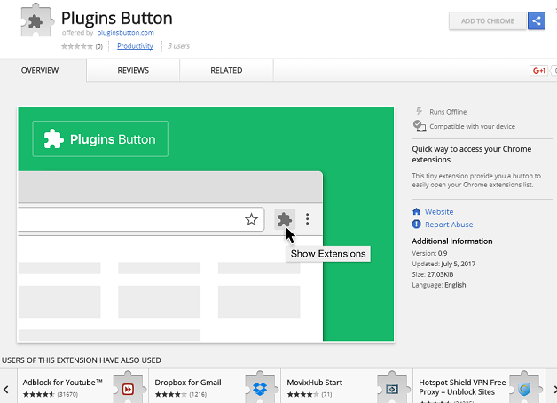 Plugins Button Extension