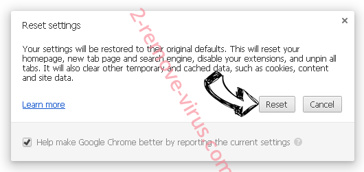 Dridex virus Chrome reset