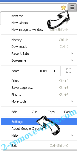 www-mysearch.com Chrome menu