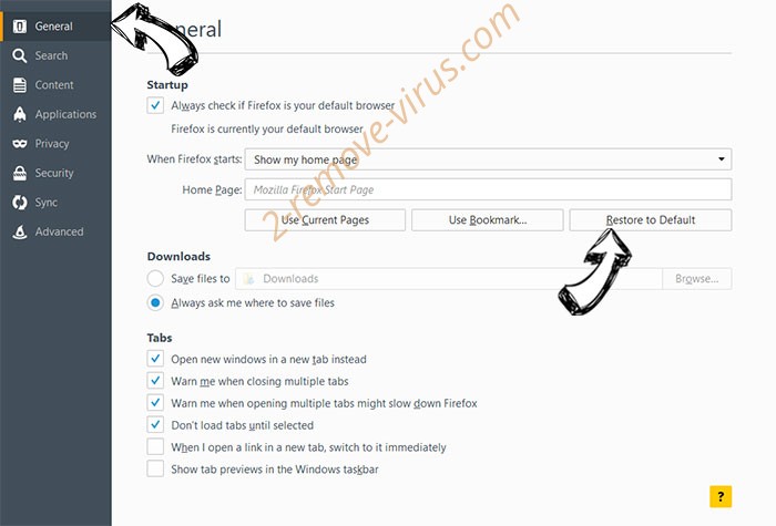 Enlever TeachPad Adware Firefox reset confirm