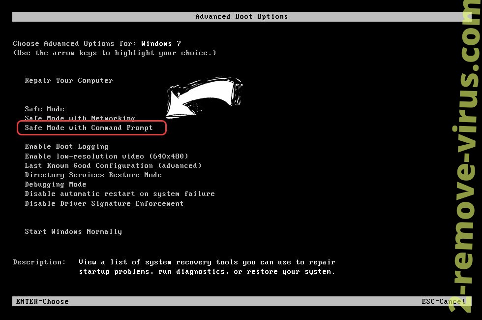 Windows boot menu - command prompt