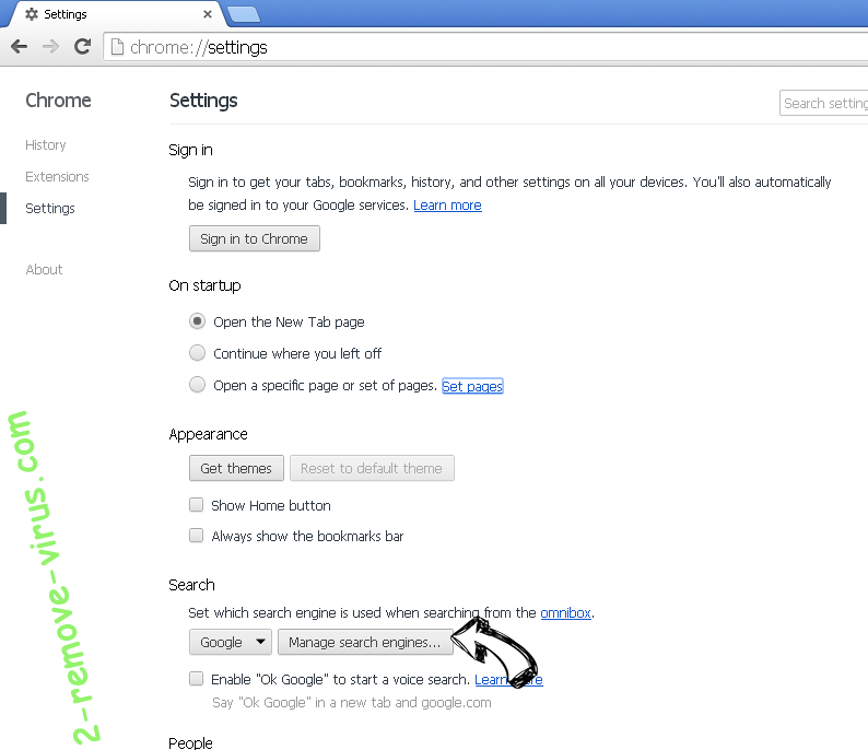 Kenyarhino.com Virus Chrome extensions disable