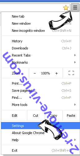 MyCouponize Chrome menu