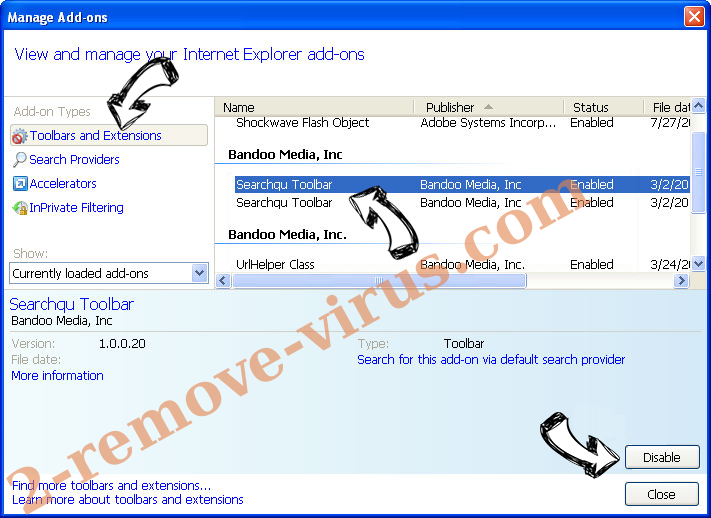 OnlineMusic Search Redirect IE toolbars and extensions