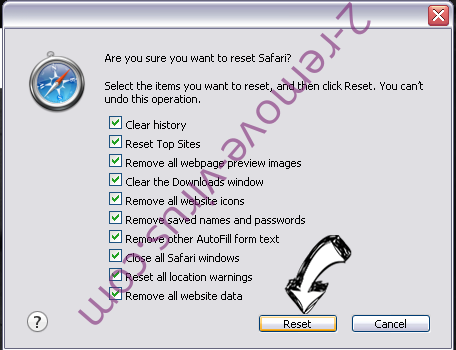 ExplorationSprint adware Safari reset