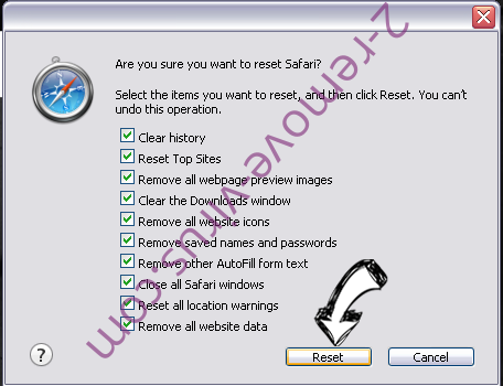 Kenyarhino.com Virus Safari reset