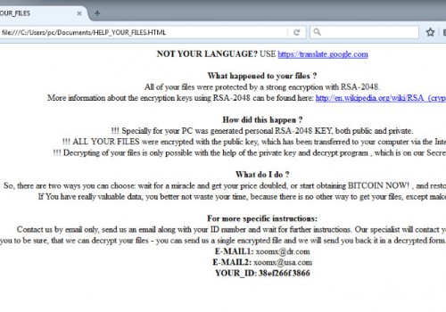 Eliminación de Virus CryptoMix Ransomware