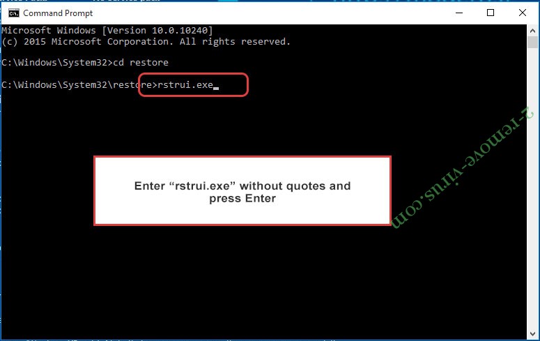 Delete TFlower - command prompt restore execute