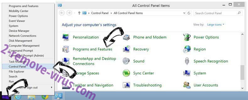 Delete SearchTheConverter from Windows 8