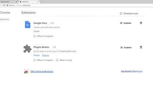 Ako odstrániť Plugins Button Extension