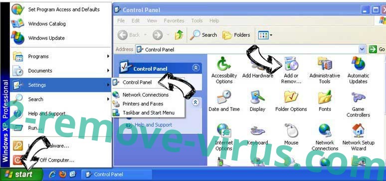 Remove Search Awesome from Windows XP