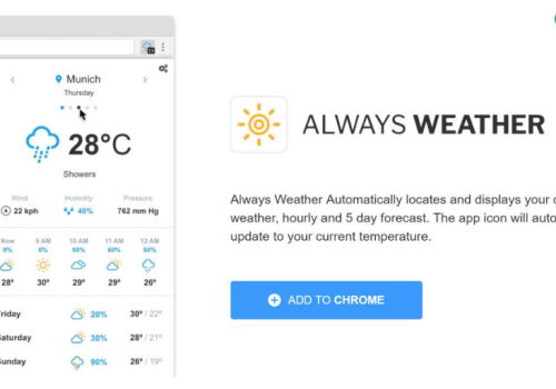 Odstrániť Always Weather extension