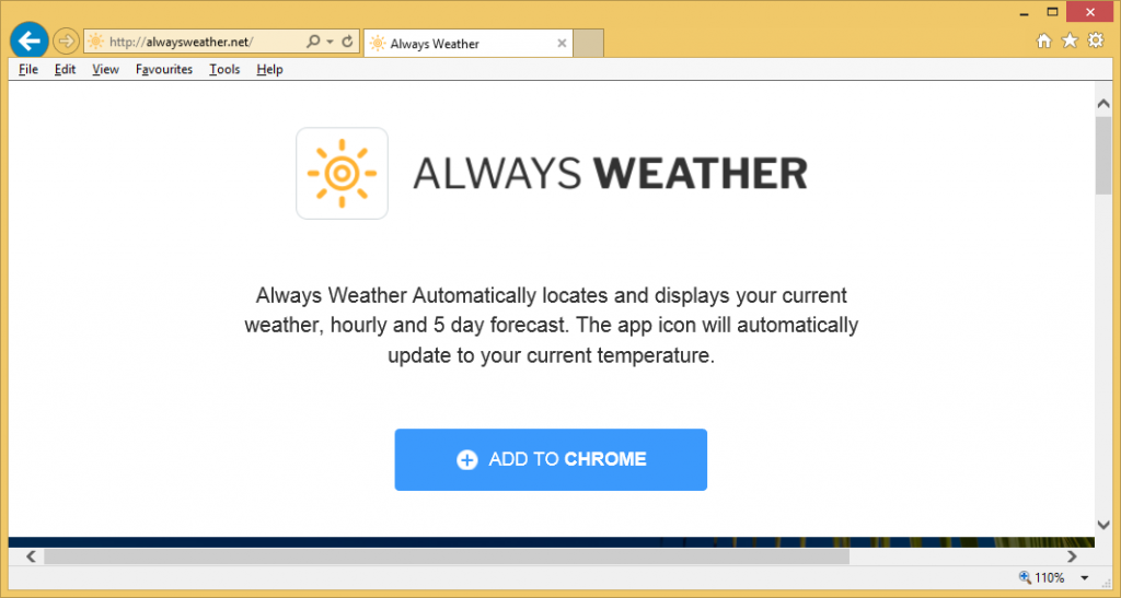 Always Weather virus from chrome