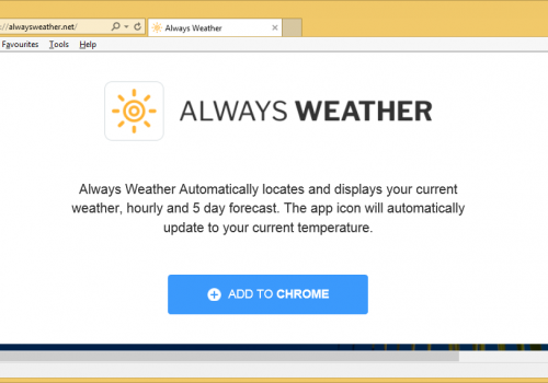 Odstrániť Always Weather virus from chrome