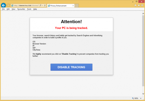 Rimuovere Cleanervirus.club