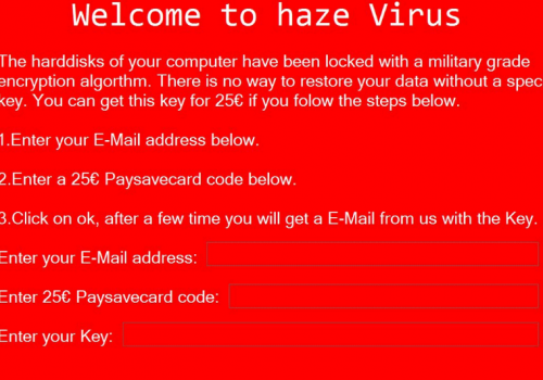 Haze ransomware virus Removal