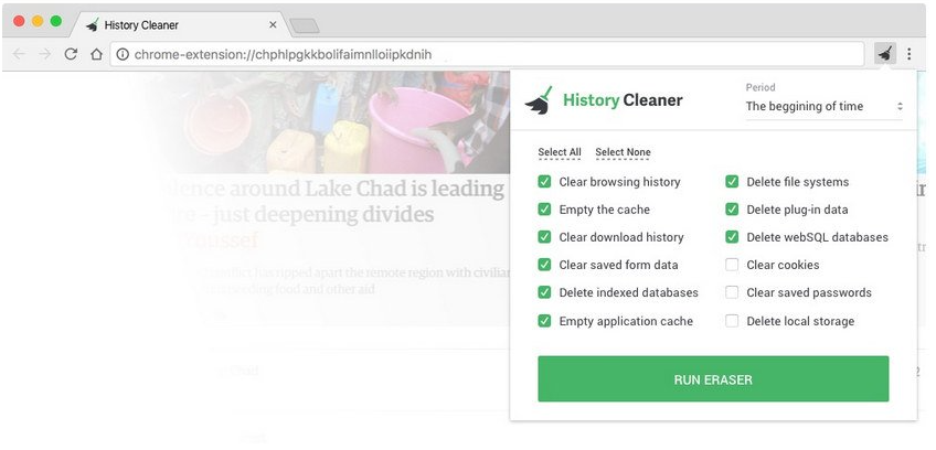 History Cleaner Add