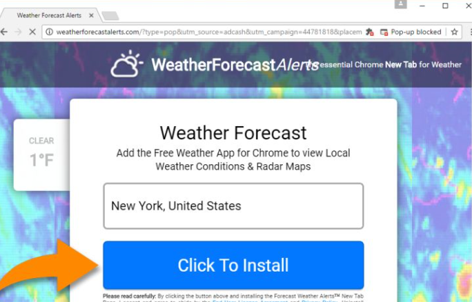 Search Weather Forecast Virus