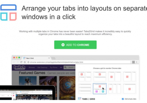 Odstrániť Tabs 2 Grid Virus