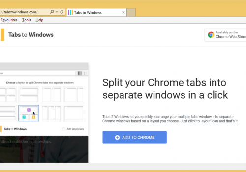 Odstrániť Tabs to Windows