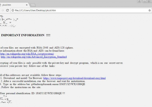 Eliminar Ykcol-Locky