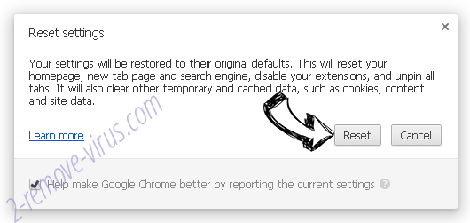 The-search-tab.com Chrome reset