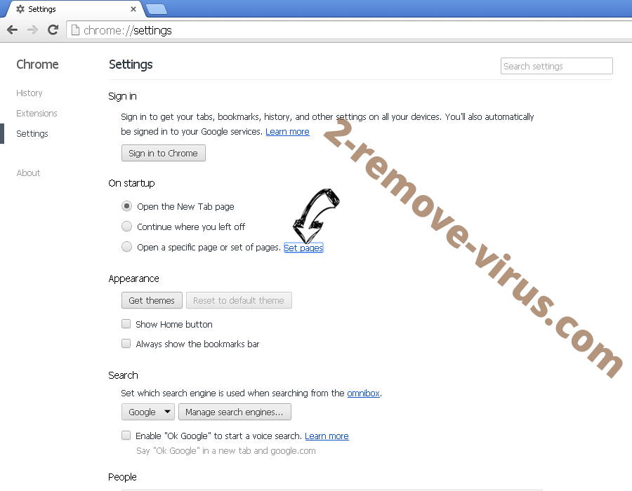 PDF Pro 100 Virus Chrome settings