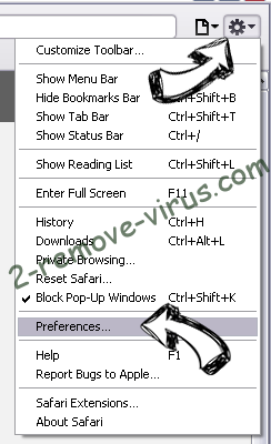 PDF Pro 100 Virus Safari menu