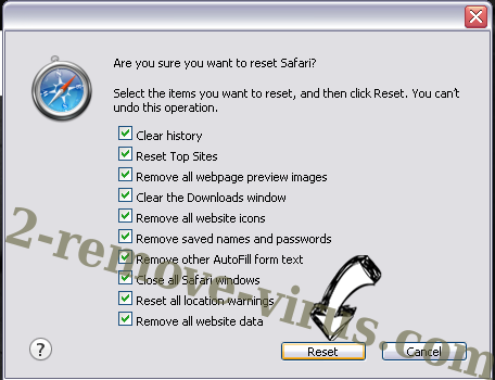 PDF Pro 100 Virus Safari reset