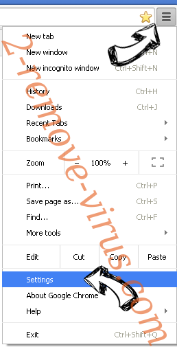 New Tab and Search Chrome menu