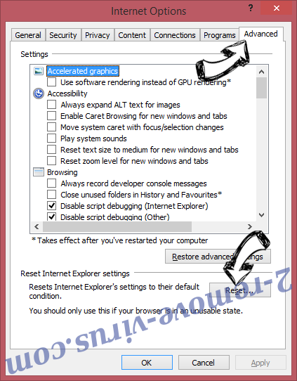 Your Email Access redirect IE reset browser
