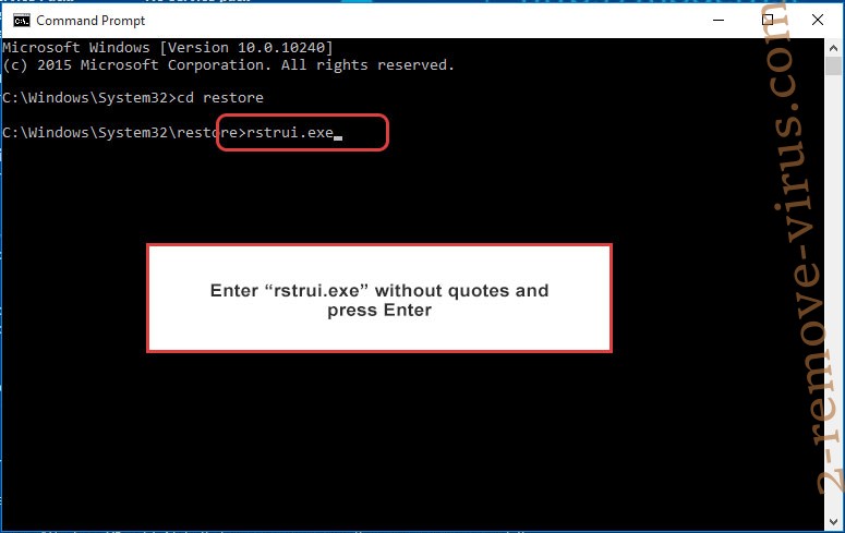 Delete .srpx File Virus - command prompt restore execute