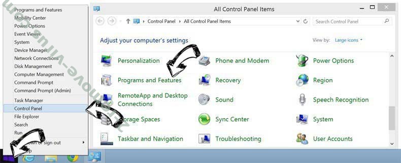 Delete G.results.supply redirect from Windows 8