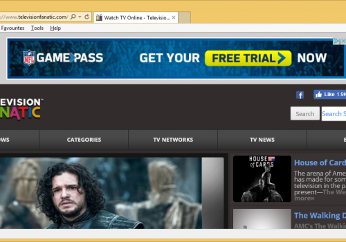 Rimuovere TelevisionFanatic.com