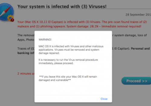 Odstrániť Apple Warning Alert Scam