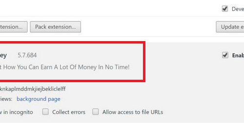 Odstránenie Demoney Extension