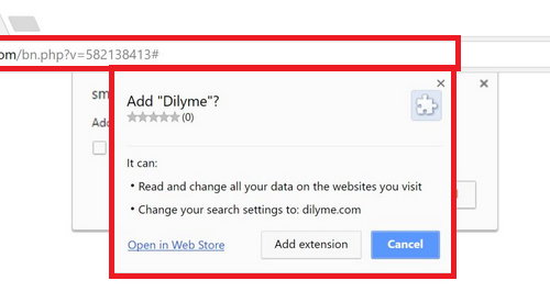 Odstrániť Dilyme extension