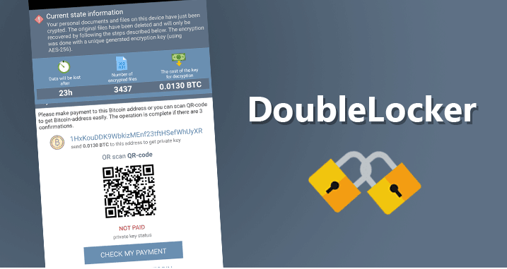DoubleLocker Android ransomware locks your screen and encrypts your data