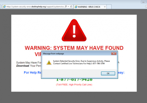 Odstrániť High Priority Message virus