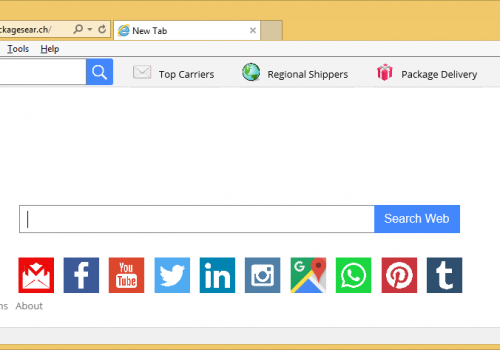 Rimuovere Home.packagesear.ch