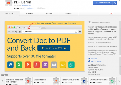 Remove PDF Baron