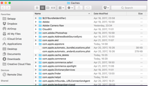 Remove MAC cache