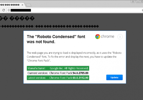 Odstrániť The Roboto Condensed Font Was Not Found Scam
