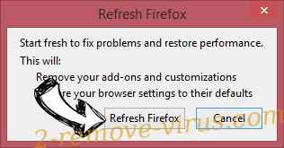 Sådan fjerner Veirregnant.club Firefox reset confirm