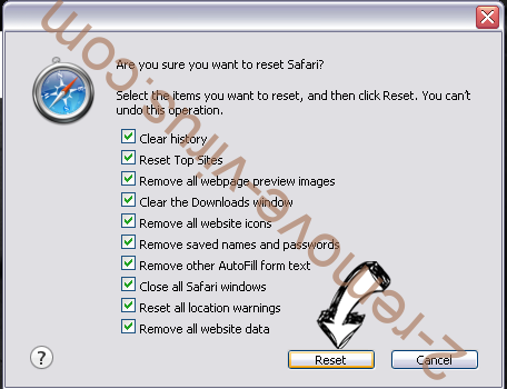 StartXXL Virus Safari reset