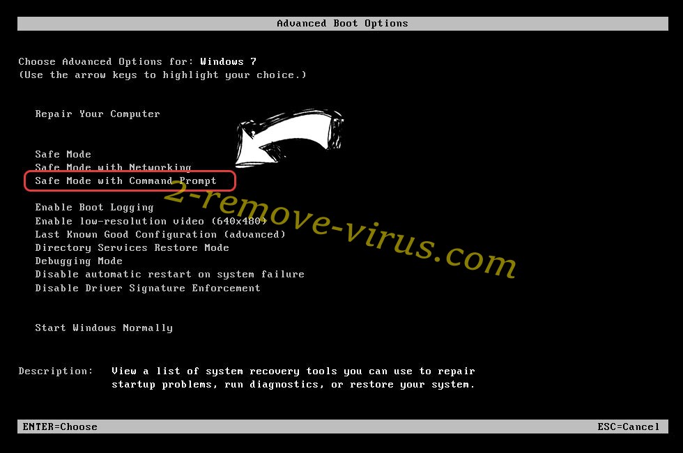 Windows boot menu - command prompt