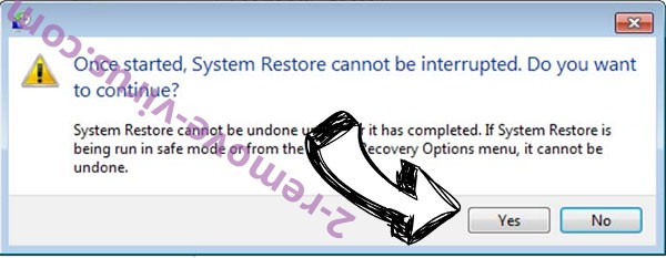 Freezing Ransomware removal - restore message