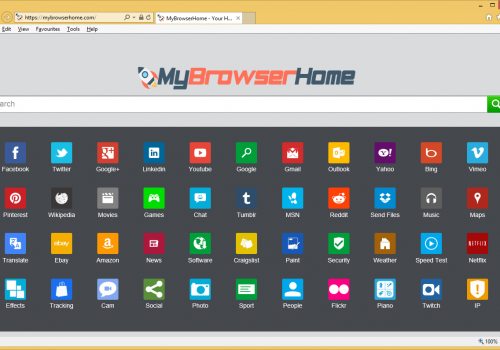 MyBrowserHome.com di rimozione